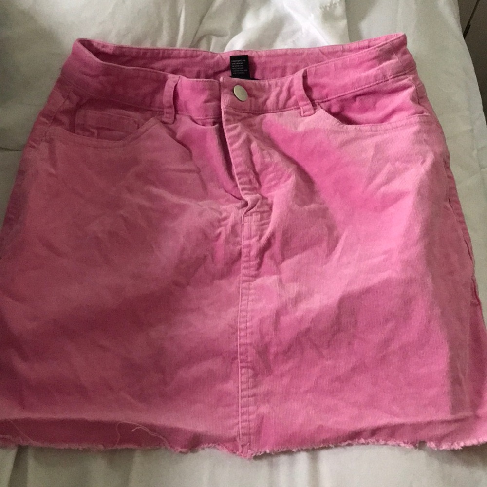 Pink Jean Skirt